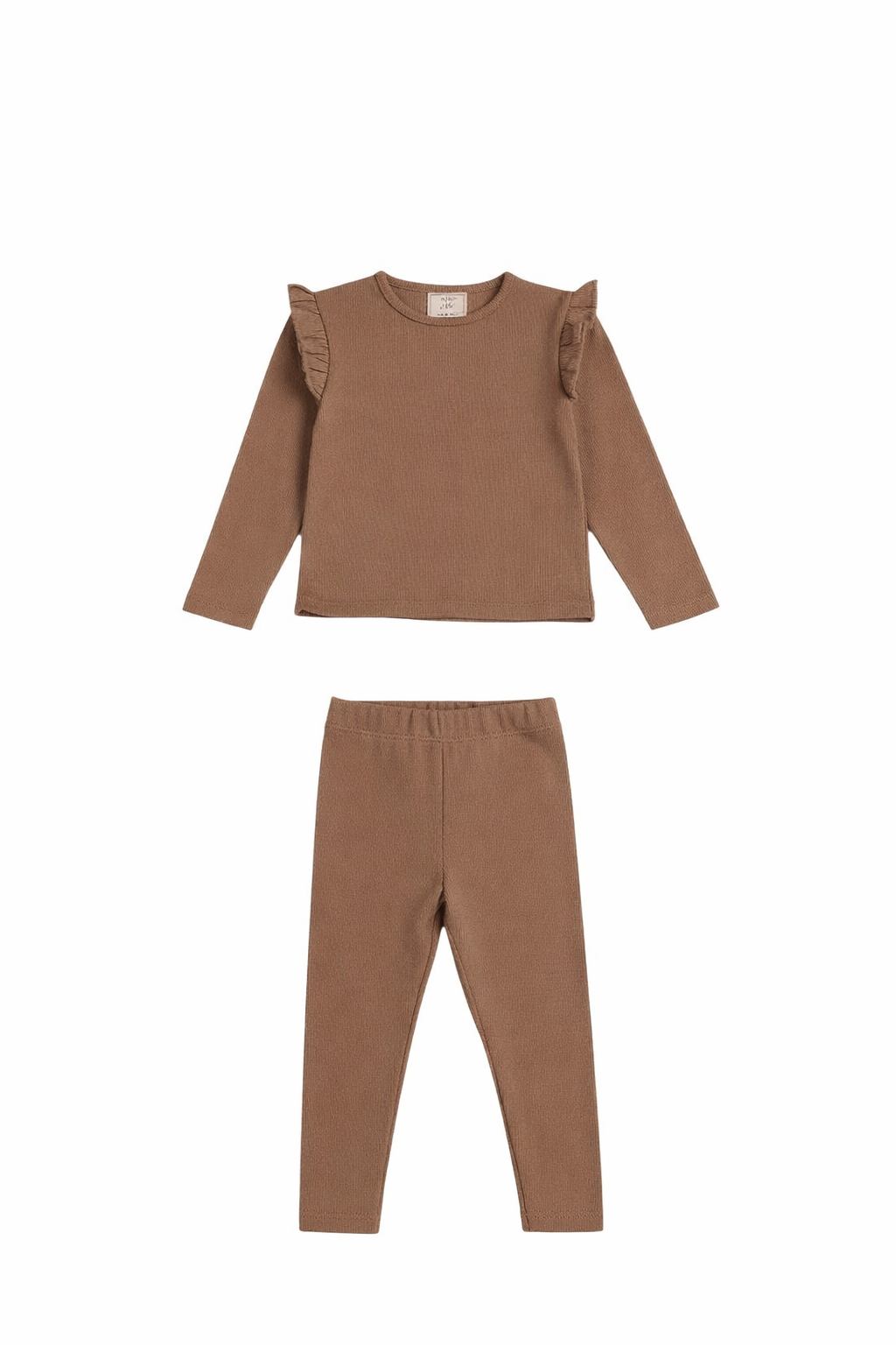 Ribbed Cotton Pajama Set