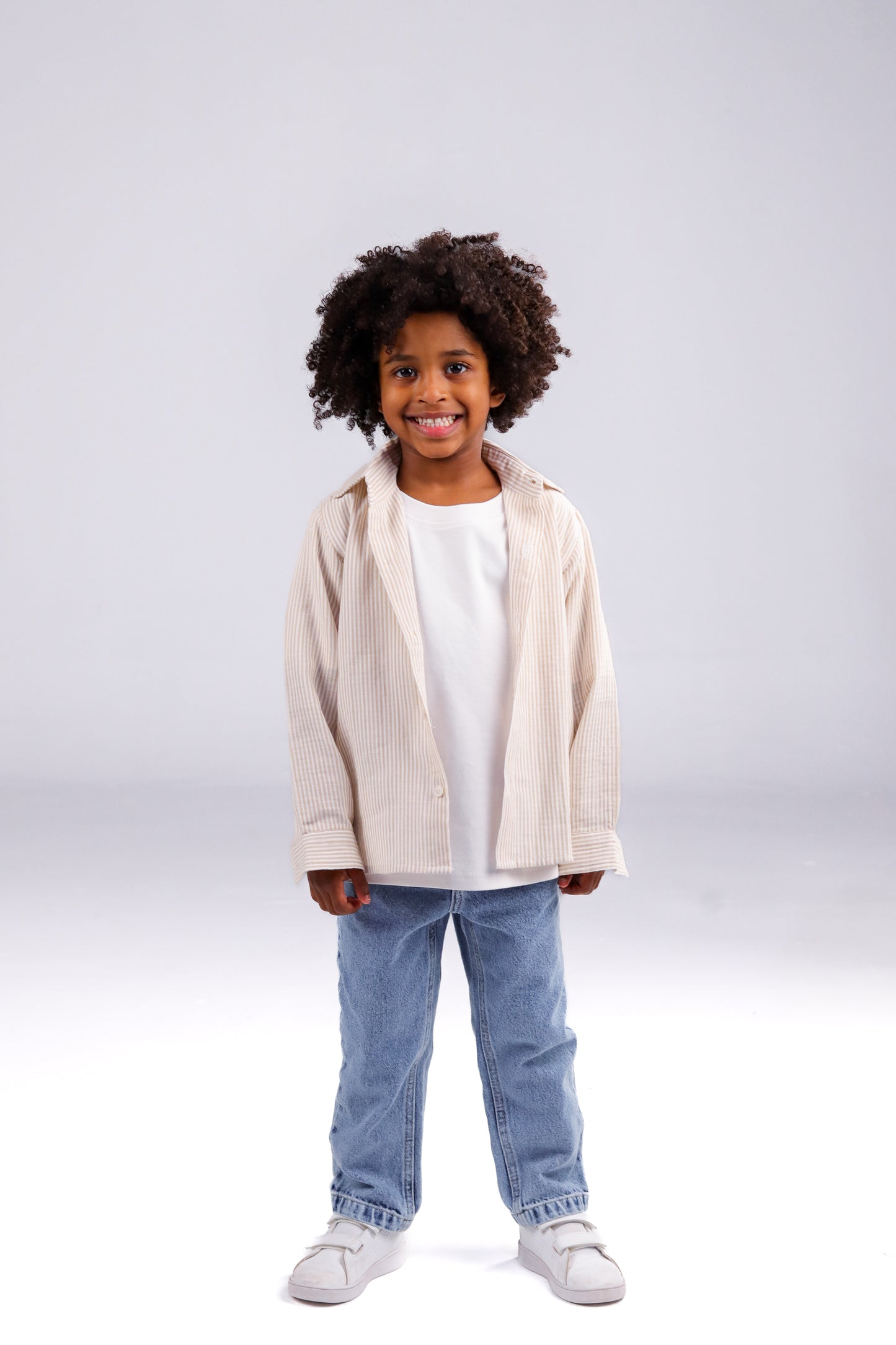 Boys Striped Cotton Shirt