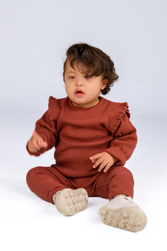Ribbed Cotton Pajama Set