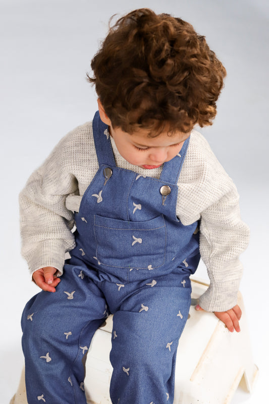 Bunny Embroidery Jumpsuit (Unisex)