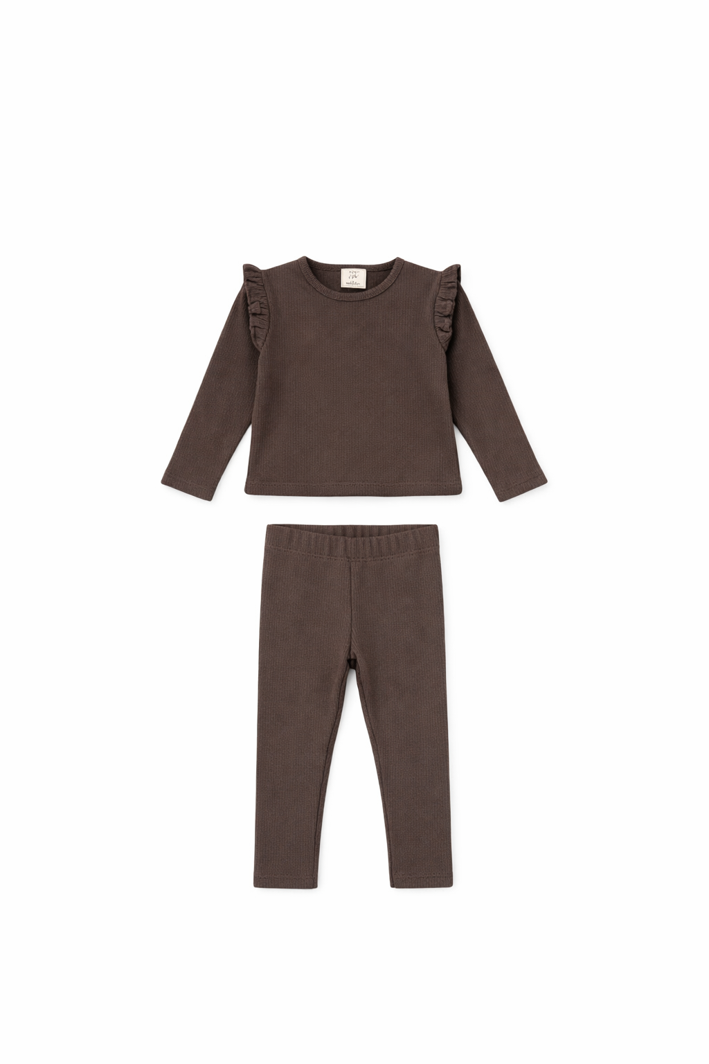 Ribbed Cotton Pajama Set