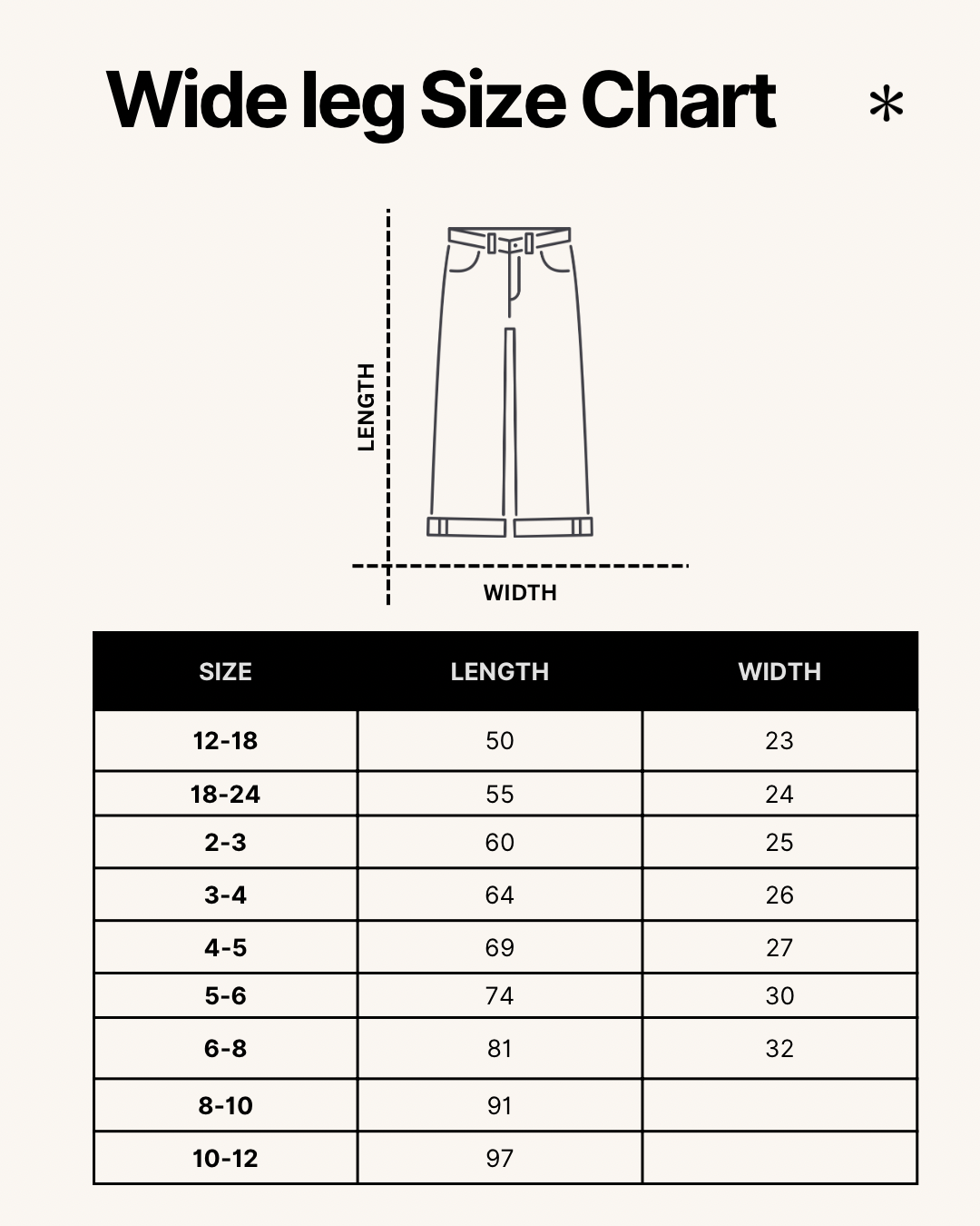 Wide leg pants