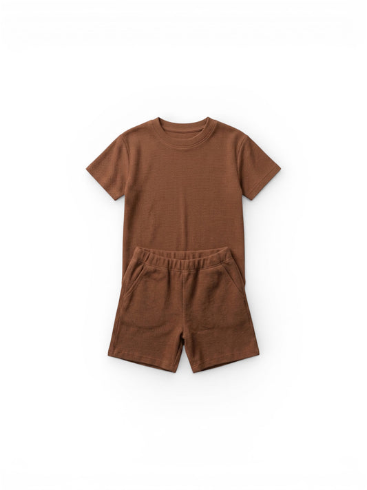 Waffle Brown Set